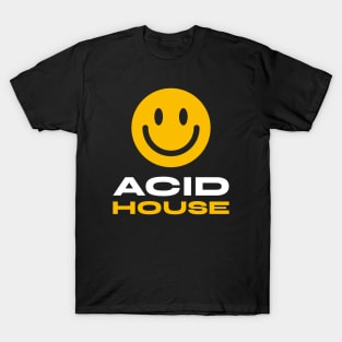 ACID HOUSE  - smiley T-Shirt